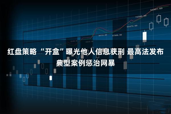 红盘策略 “开盒”曝光他人信息获刑 最高法发布典型案例惩治网暴